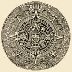 Aztec Calendar 1 Calendar Stone Drawing