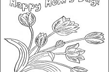 Happy Mothers Day Coloring Pages 3