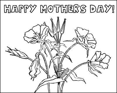 Happy Mothers Day Coloring Pages 1