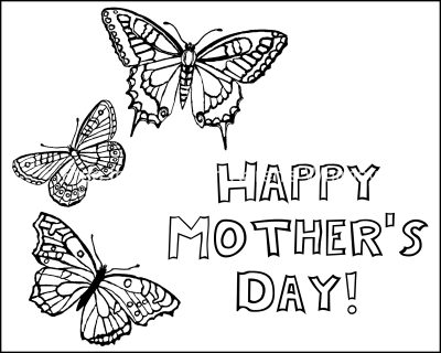 Mothers Day Coloring Pages 2