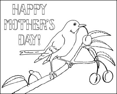 Mothers Day Coloring Pages 3