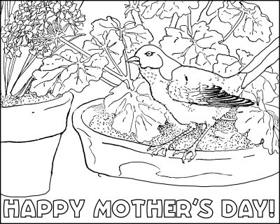 Mothers Day Coloring Pages 6
