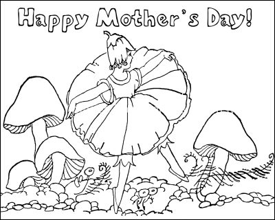 Mothers Day Coloring Pages 7