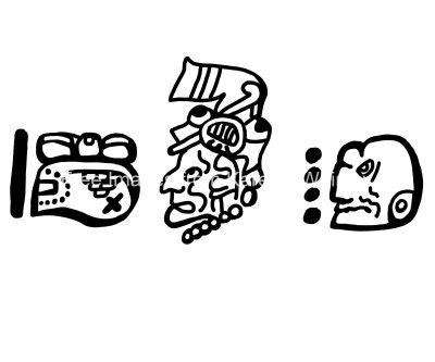Maya Hieroglyphs 10 End Of Year God