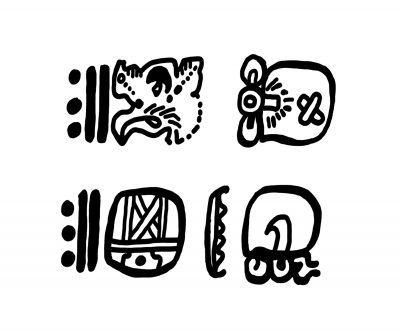 Maya Hieroglyphs 14 Moan Bird