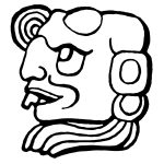 Symbols Of The Mayans 9 Kin Face Sign