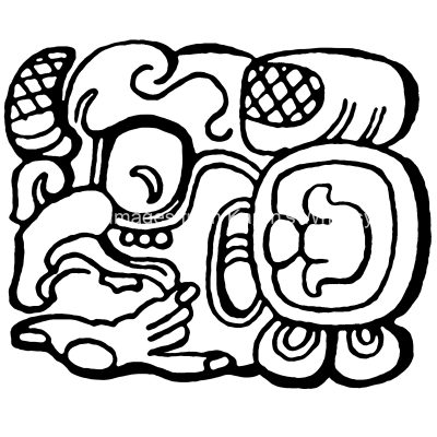 Symbols Of The Mayans 1 Cycle Face Sign