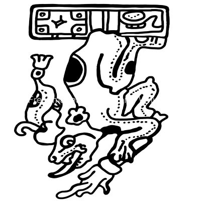 Mayan Symbols 3 Dog