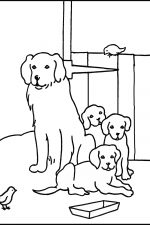 Farm Animals Coloring Pages 11 Dog And Pups