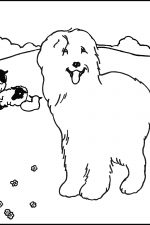 Coloring Pages Of Cute Animals 11 Sheepdog With Sheep