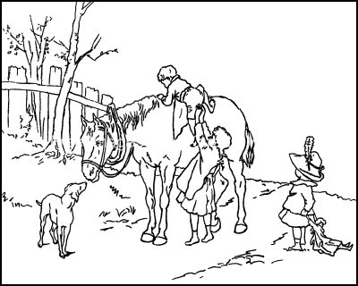Coloring Pages Of Animals 10 Riding A Horse