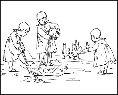 Coloring Pages Of Animals 5 Feeding Ducks