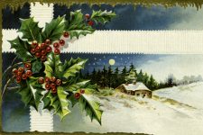 Clipart Images of Christmas 2 - Country Scene
