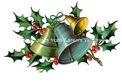 Clipart Images of Christmas 6 - Bells and Holly