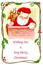 Free Christmas Clipart Images 9 -Santa in Chimney