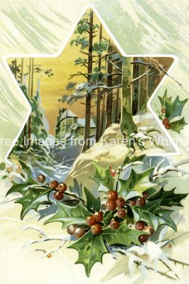 Free Christmas Clipart Images 4 - Winter Scene