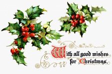 Images of Christmas Greetings 1 - Holly Leaves and Berries