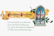 Images of Christmas Greetings 4 - Scroll and Window