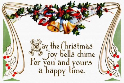 Images of Christmas Greetings 11 - Bells and Holly