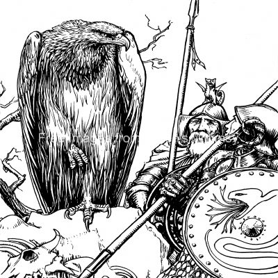 Creatures In Celtic Mythology 11 - Eagle Of Gwern Abwy