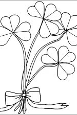 Coloring Pages of Shamrocks 1