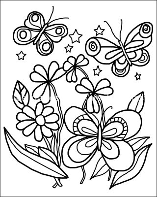 Coloring Pages of Shamrocks 7