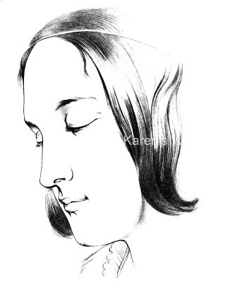 Female Face Drawings 10