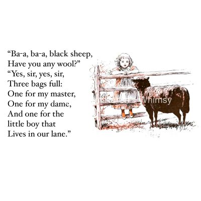 Nursery Rhymes Lyrics 7 - Baa Baa Black Sheep