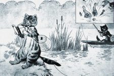 Cat Cartoon Drawings 12