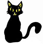 Black Cat Clip Art 4