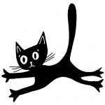 Black Cat Clip Art 8