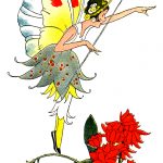 Butterfly Fairies 3 - Fairy on Poinsettia