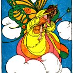 Butterfly Fairies 6 - Colorful Fairy on a Cloud