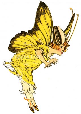 Butterfly Fairies 2 - Bright Yellow Fairy