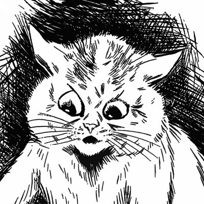 Drawings Of Cat Faces 9