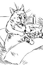 Cute Cat Drawings 4