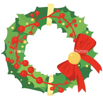Christmas Wreath Clipart 2
