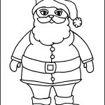 Christmas Coloring Pictures 3 Santa