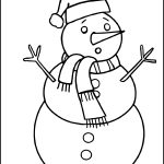 Christmas Coloring Pictures 7 Snowman