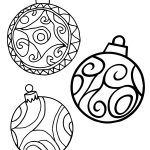 Christmas Coloring Pictures 8 Ornaments