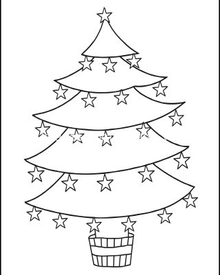 Christmas Coloring Pictures 4 Tree