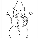 Free Christmas Coloring Pages 7 Snowman