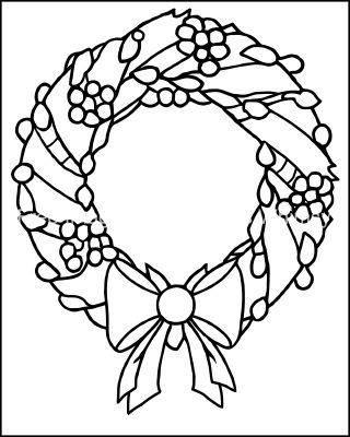 Christmas Coloring Pages To Print 5 Wreath