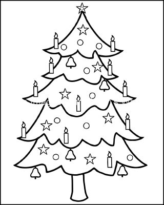 Christmas Coloring Pages To Print 6 Tree