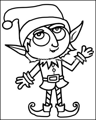 Christmas Coloring Pages To Print 7 Elf
