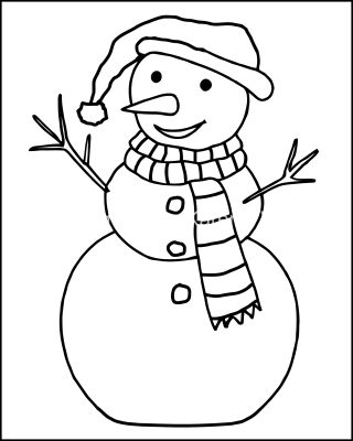 Christmas Coloring Pages To Print 9 Snowman