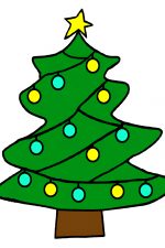 Drawings Of Christmas Trees 1