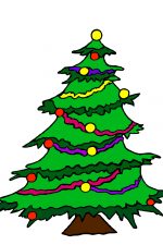 Drawings Of Christmas Trees 2