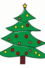 Drawings Of Christmas Trees 4
