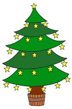 Drawings Of Christmas Trees 6